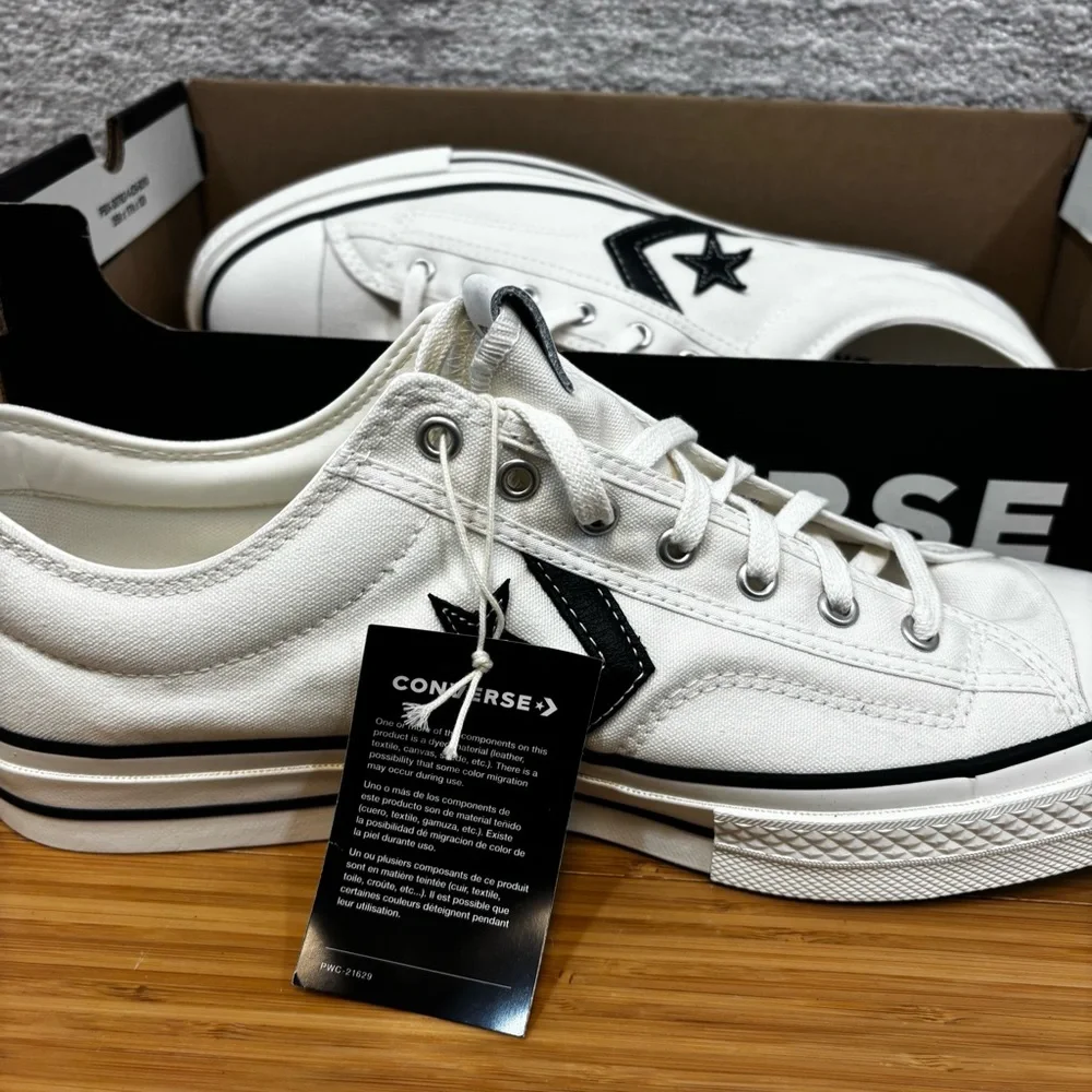 Converse Star Player 76 Low Canvas Shoes  Vintage White (A01608C) Mens Sz 13 - Picture 8 of 9